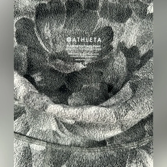 Athleta Women’s Elation Textured Tight black/white Florar Sz S/P Leggings Gym - Picture 5 of 9